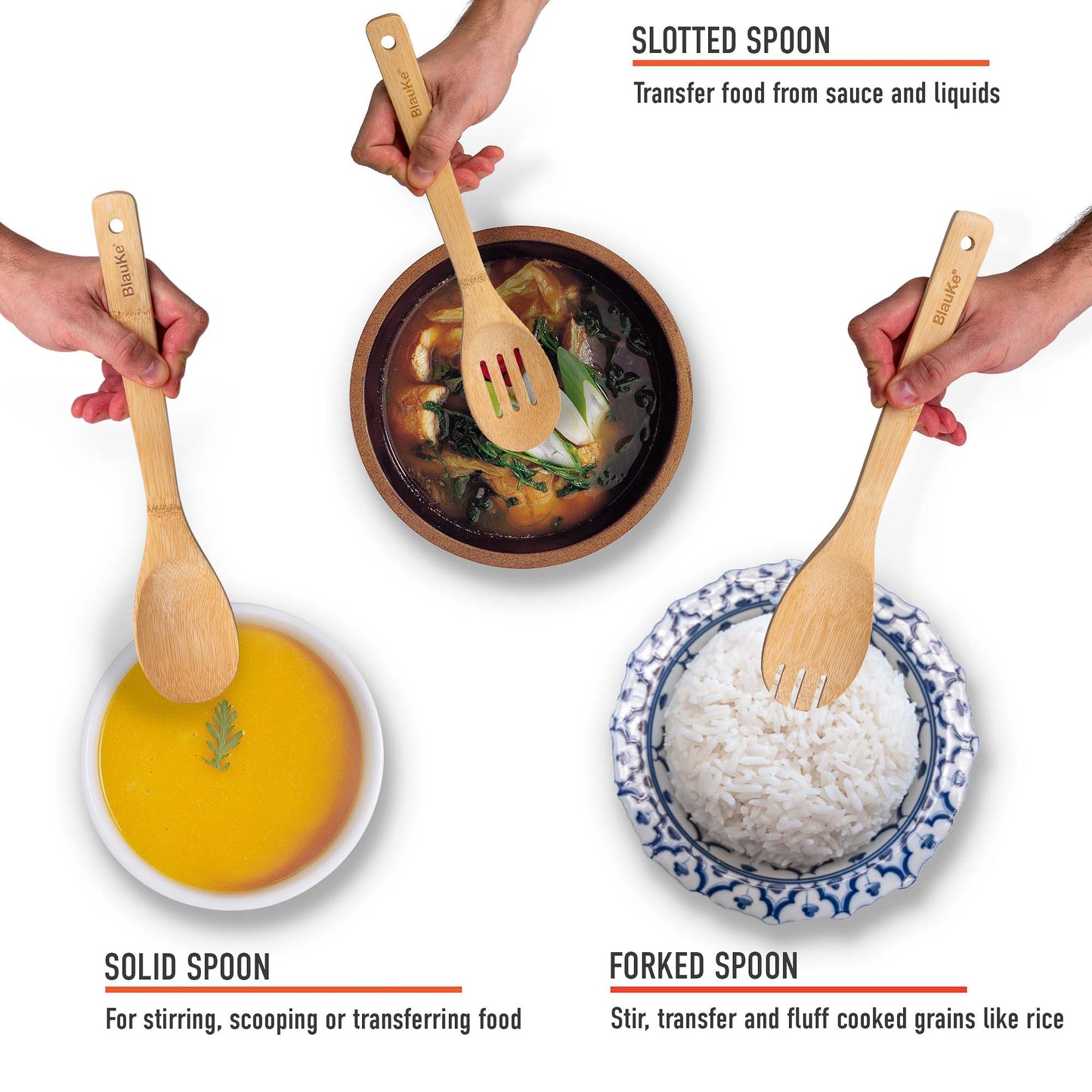 Bamboo Kitchen Utensils Set 8-Pack - Wooden Cooking Utensils Free Shipping!
