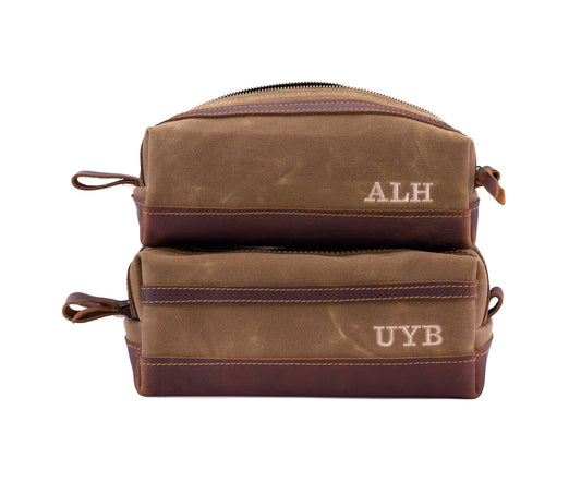 Waxed Canvas Toiletry Bag - Free Shipping!