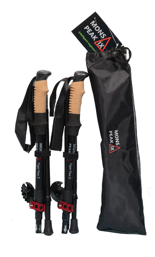 Mons Peak IX Tiger Paw Z Trekking Poles (Z-120) FREE SHIPPING!