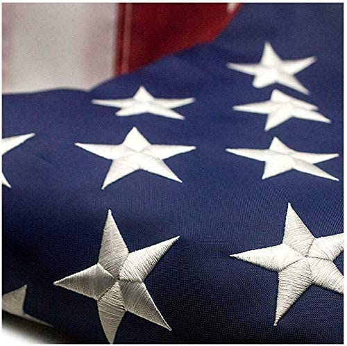 American Flag Outdoor Heavy Duty Embroidered Stars USA Flag - Free Shipping!