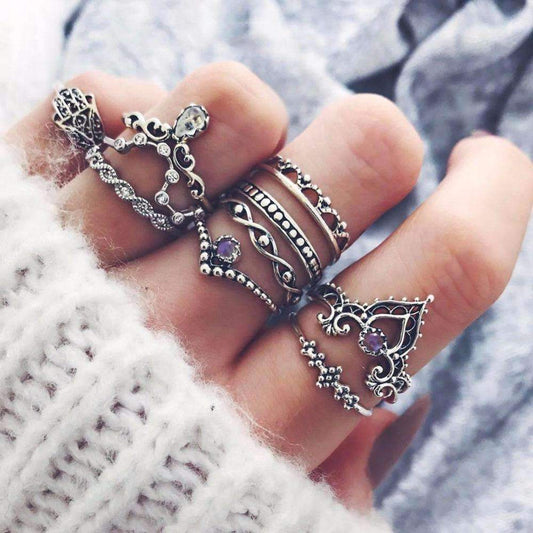 Vintage Stackable Ring Set - FREE SHIPPING!