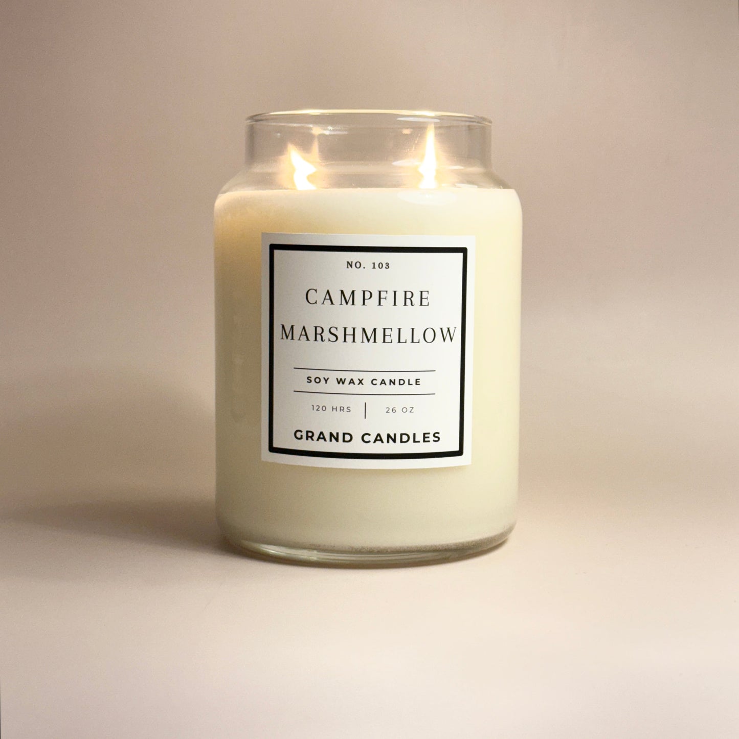 Campfire Marshmallow Candle