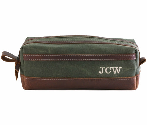 Waxed Canvas Toiletry Bag - Free Shipping!