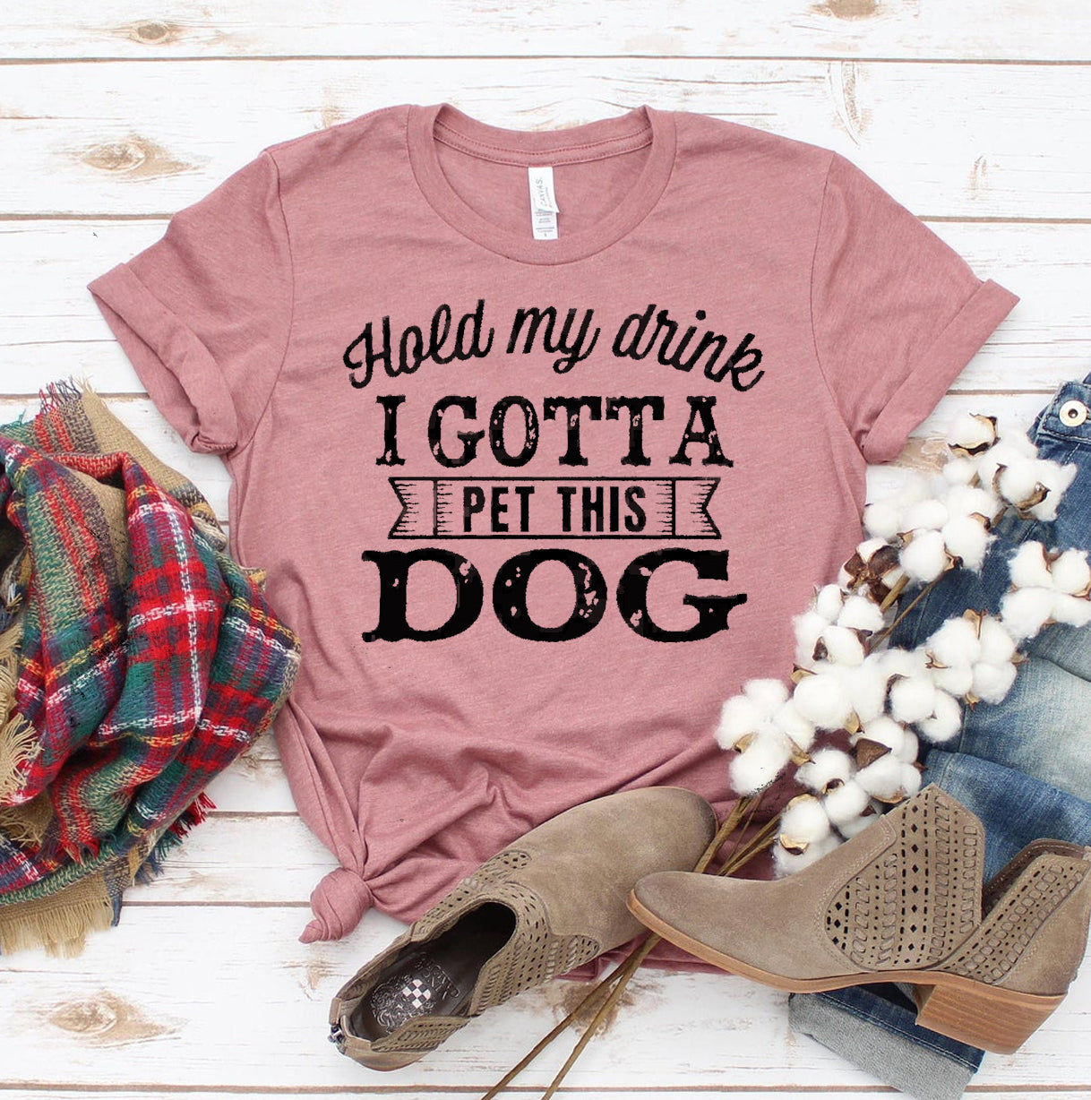 Hold My Drink I Gotta Pet This Dog T-shirt - Free Shipping!