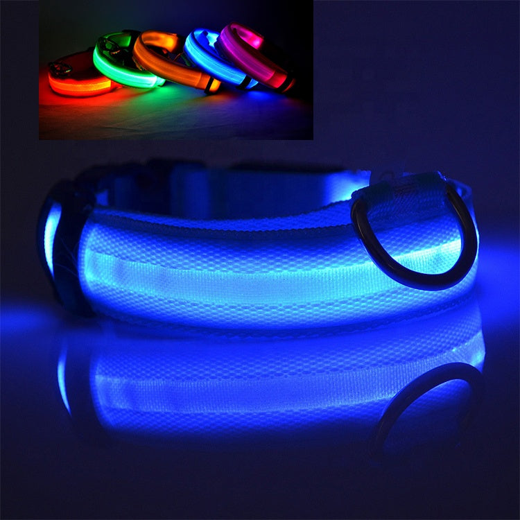 USB RECHARGEABLE LED PET DOG COLLAR. FREE SHIPPING!!