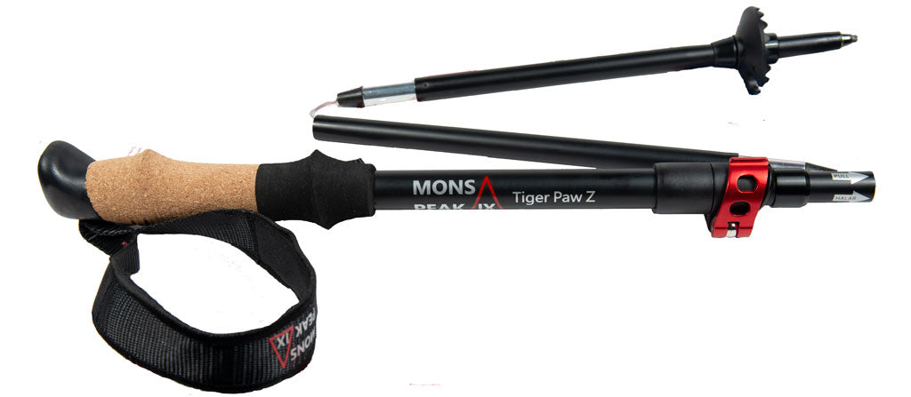 Mons Peak IX Tiger Paw Z Trekking Poles (Z-120) FREE SHIPPING!