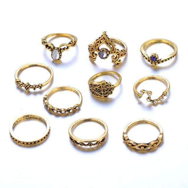 Vintage Stackable Ring Set - FREE SHIPPING!