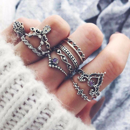 Vintage Stackable Ring Set - FREE SHIPPING!
