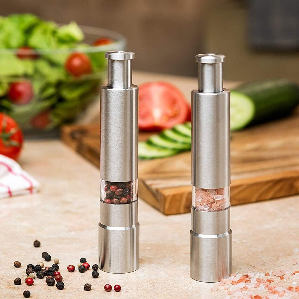Premium Stainless Steel Salt and Pepper Spice Grinder FREE SHIPPING!
