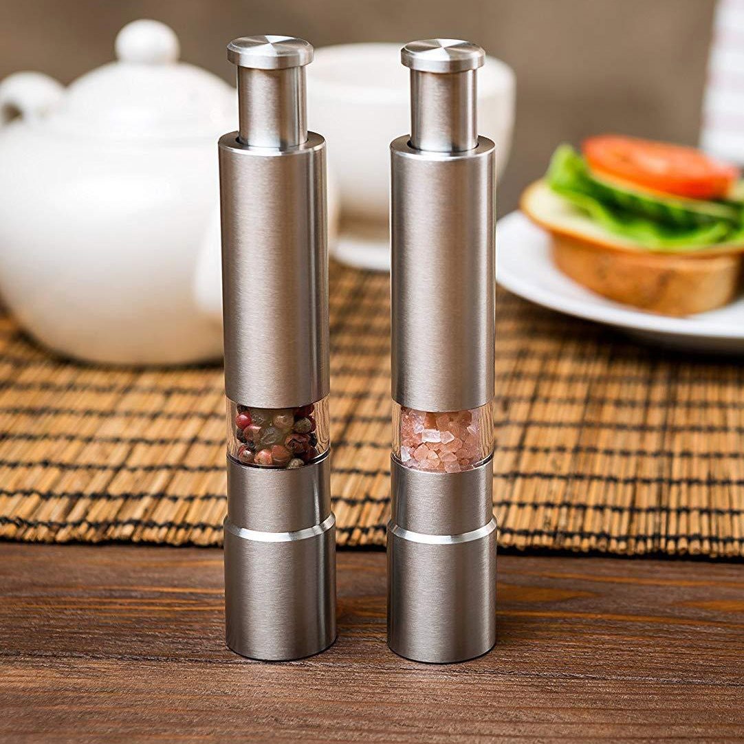 Premium Stainless Steel Salt and Pepper Spice Grinder FREE SHIPPING!