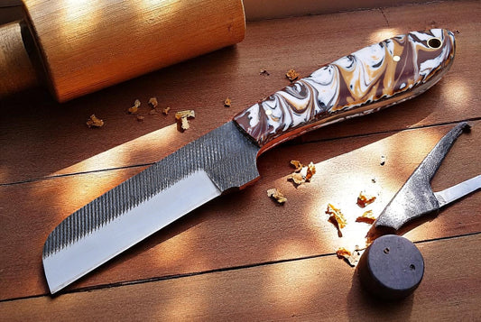 Custom handmade bull cutter knife sold by Baygall Trading Co